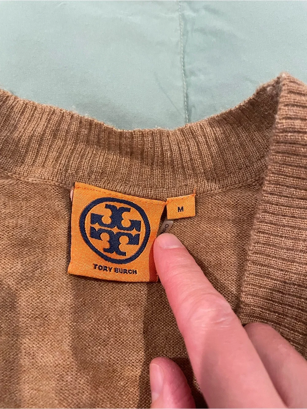 Tory Burch tan gold
